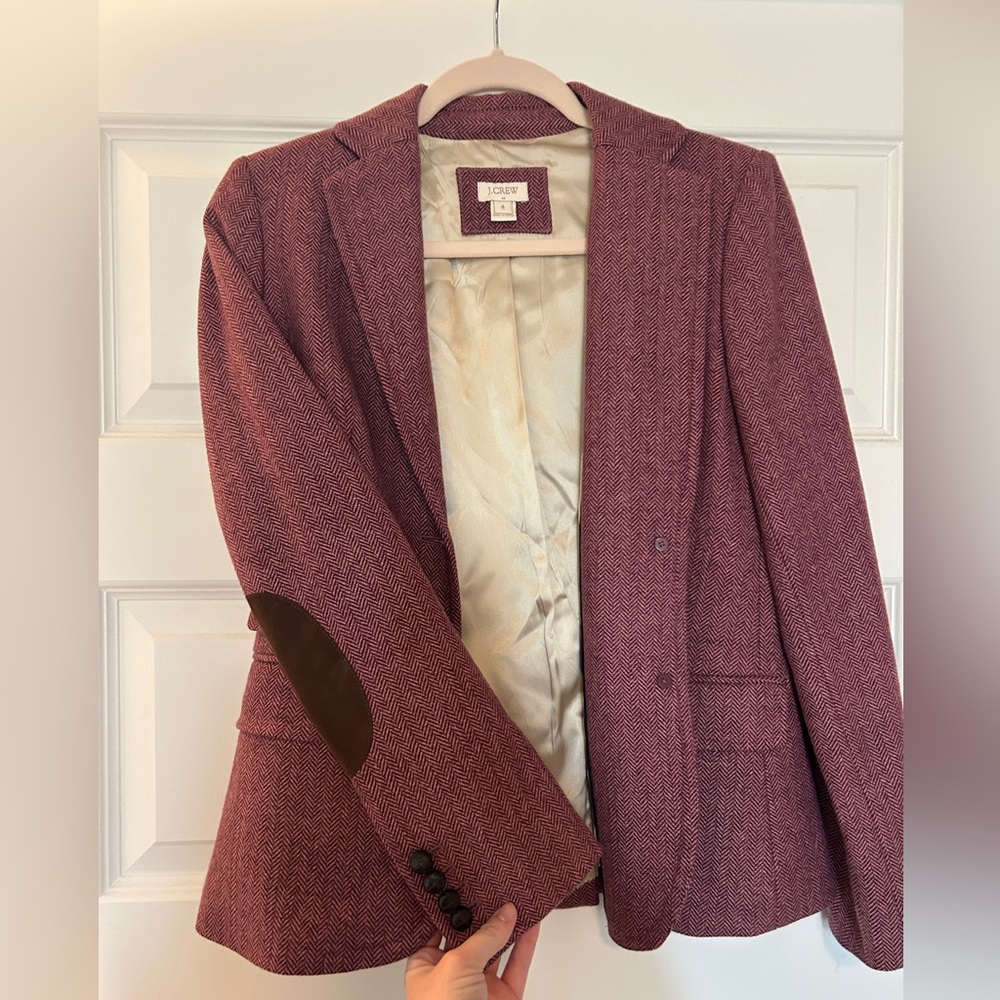 J Crew Elbow Pad Blazer Work Attire